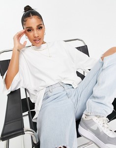 Белая базовая oversized-футболка Missguided-Белый