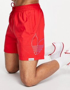 Красные шорты для плавания adidas Originals FTO-Красный