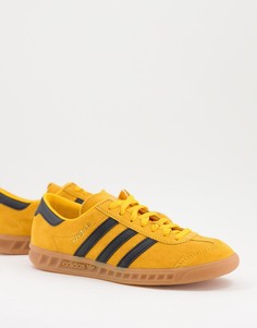 Горчичные кроссовки adidas Originals Hamburg-Желтый