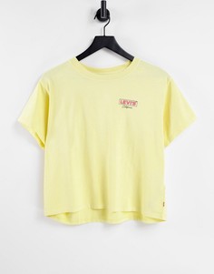 Желтая футболка с принтом в университетском стиле Levis-Желтый Levis®
