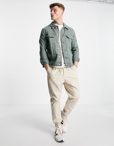 Зеленая джинсовая куртка в стиле вестерн ASOS DESIGN-Зеленый