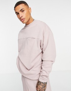 Розовый oversized-свитшот с карманом (от комплекта) ASOS DESIGN-Розовый цвет