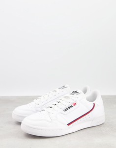 Белые кроссовки adidas Originals Continental 80-Белый