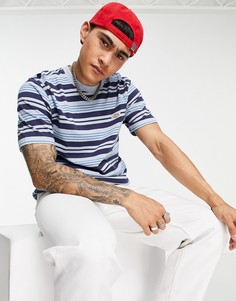 Синяя футболка в полоску Dickies Wheaton-Голубой