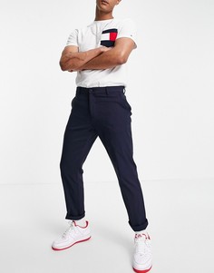 Брюки чиносы из технологичного материала Tommy Hilfiger-Темно-синий