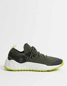 Зеленые кроссовки с трикотажным верхом Timberland Solar Wave-Зеленый цвет