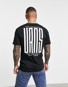 Черная футболка с принтом на спине Vans Stretched-Черный цвет