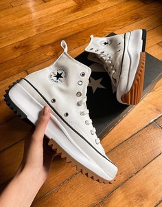 Белые походные кеды в стиле унисекс Converse Run Star-Белый