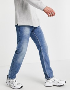 Синие джинсы классического кроя ASOS DESIGN-Голубой