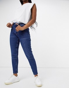 Синие эластичные джинсы в винтажном стиле Vero Moda Joana-Голубой