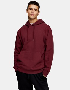 Бордовый худи от комплекта Topman-Коричневый цвет