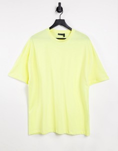 Желтая oversized-футболка из органического хлопка ASOS DESIGN-Желтый