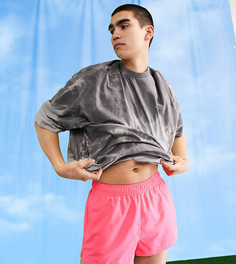 Неоново-розовые короткие шорты для плавания COLLUSION-Розовый цвет
