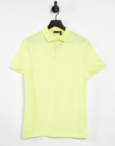 Поло желтого цвета из органического хлопка ASOS DESIGN-Желтый