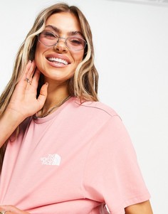 Светло-розовая футболка The North Face Simple Dome-Розовый цвет