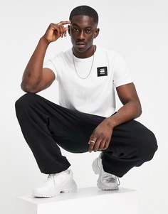 Белая футболка с нашивкой-логотипом G-Star-Белый