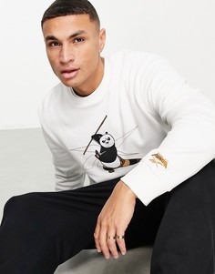 Белый свитшот с круглым вырезом Reebok Classics x Kung Fu Panda