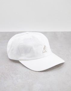 Белая выбеленная бейсболка Kangol-Белый