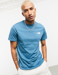 Синяя футболка The North Face-Голубой