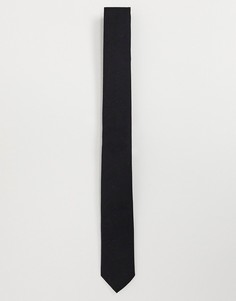 Узкий галстук Bolongaro Trevor-Черный цвет