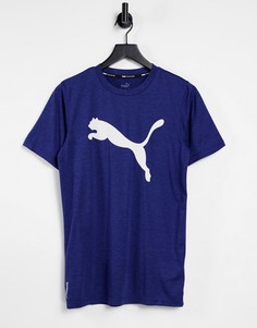 Синяя футболка с логотипом Puma Training Favourite-Голубой