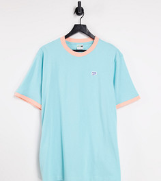 Бирюзовая футболка с контрастной отделкой на горловине Puma Downtown - эксклюзивно для ASOS-Многоцветный