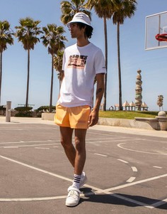 Белая oversized-футболка с принтом автофургона adidas Originals Summer Club-Белый