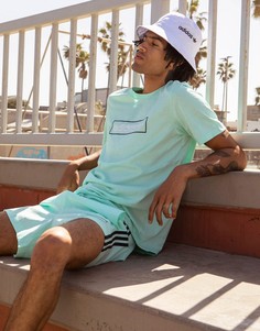 Мятная oversized-футболка с логотипом adidas Originals Summer Club-Зеленый цвет