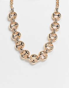Золотистое ожерелье в винтажном стиле ASOS DESIGN-Золотистый