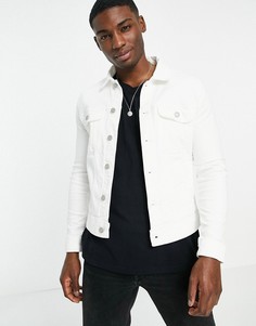 Белая облегающая джинсовая куртка в стиле вестерн ASOS DESIGN-Белый