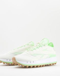 Белые кроссовки с неоновыми вставками Reebok Legacy 83-Белый
