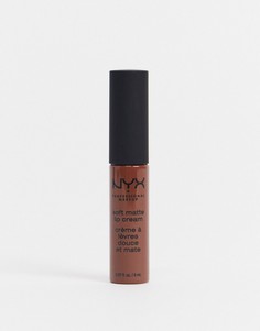 Мягкий матовый крем для губ NYX Professional Makeup (Dubai)-Коричневый цвет