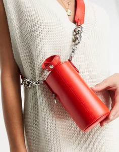 Красная сумка-футляр для бутылки через плечо Topshop-Красный