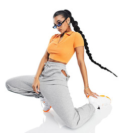 Серые меланжевые джоггеры с вырезом ASYOU-Серый