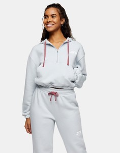 Худи серого цвета Topshop Sports Autumn-Серый