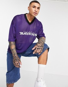 Фиолетовая сетчатая футболка с короткими рукавами ASOS DESIGN Ravens-Фиолетовый цвет
