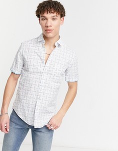 Рубашка BOSS Athleisure Baulino-Белый