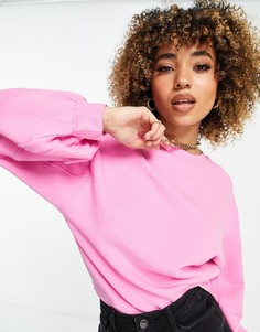 Розовый джемпер с круглым вырезом и объемными рукавами UGG Brook