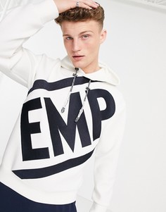 Белый свитшот с логотипом "Еmp Аmp" Emporio Armani