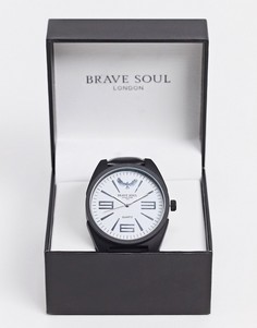 Oversized-часы черного цвета с белым циферблатом Brave Soul-Черный цвет