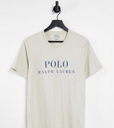 Бежевая футболка для дома с логотипом на груди Polo Ralph Lauren х ASOS Exclusive Collab-Нейтральный