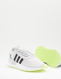 Серо-желтые кроссовки adidas Originals U Path-Серый