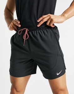 Черные шорты длиной 7 дюймов Nike Running Run Wild Flex Stride-Черный цвет