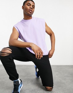 Черные джинсы скинни с рваными коленями ASOS DESIGN-Черный