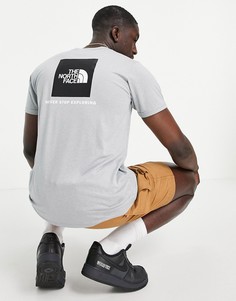 Серая футболка с принтом логотипа The North Face Reaxion-Серый