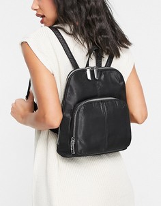 Черный рюкзак из муара Topshop-Черный цвет