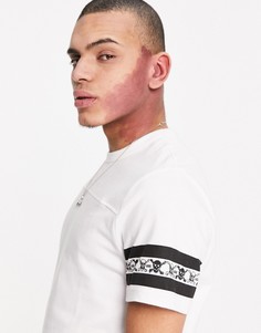 Белая трикотажная футболка с черепом Vans anaheim factory OG-Белый