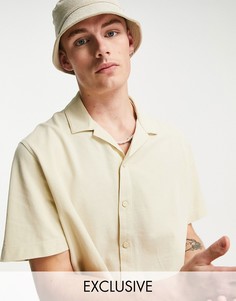 Желтая трикотажная рубашка Reclaimed Vintage Inspired-Желтый