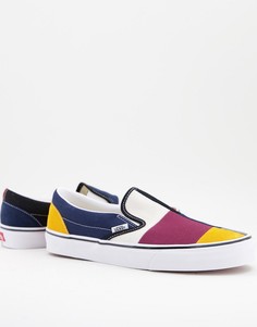 Разноцветные кеды-слипоны Vans UA Classic-Многоцветный