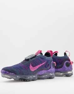 Фиолетово-розовые кроссовки Nike Vapormax 2020-Многоцветный